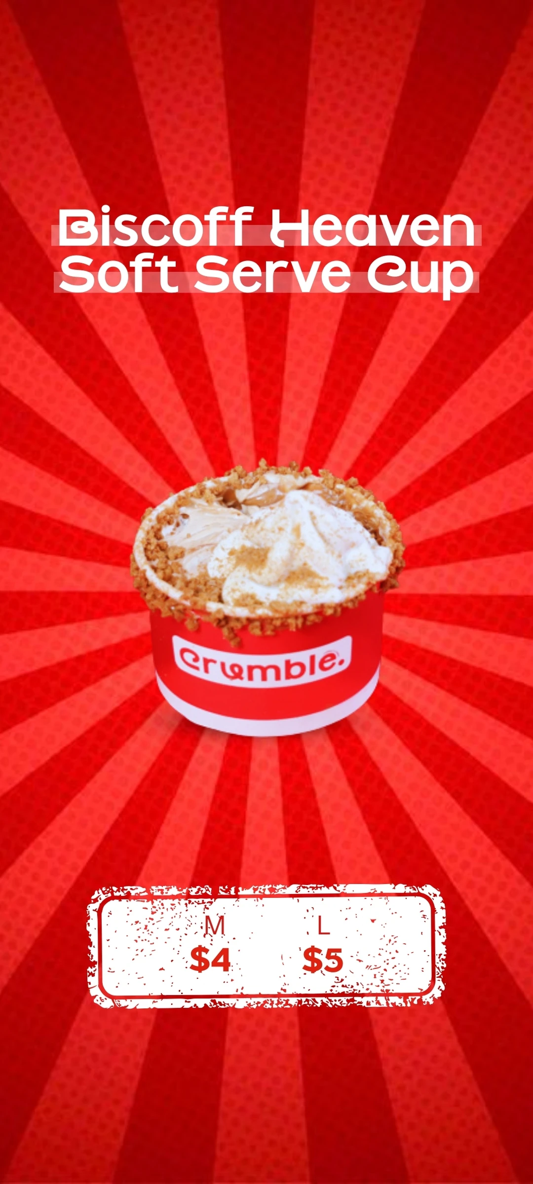 Biscoff Heaven Soft Serve Cup