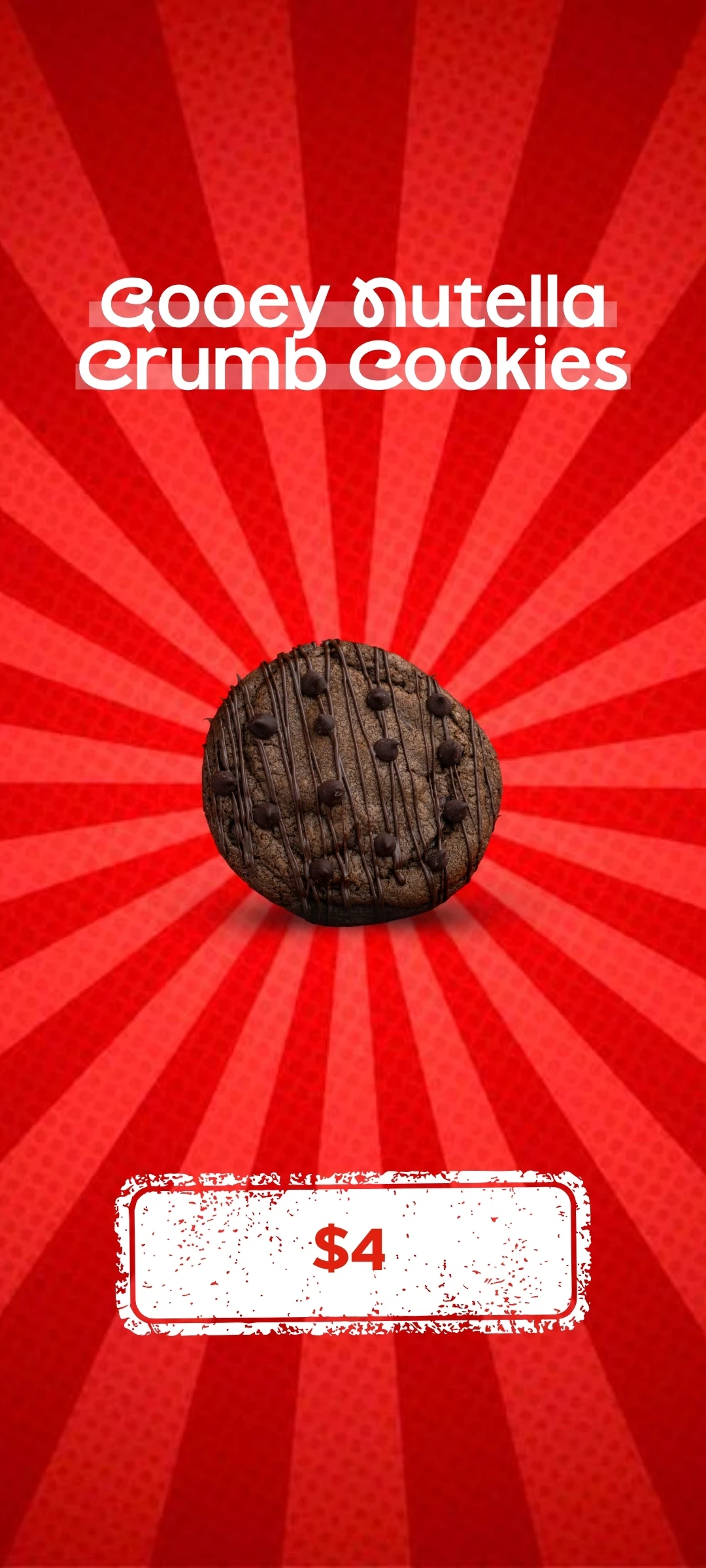 Gooey Nutella Crumb Cookies