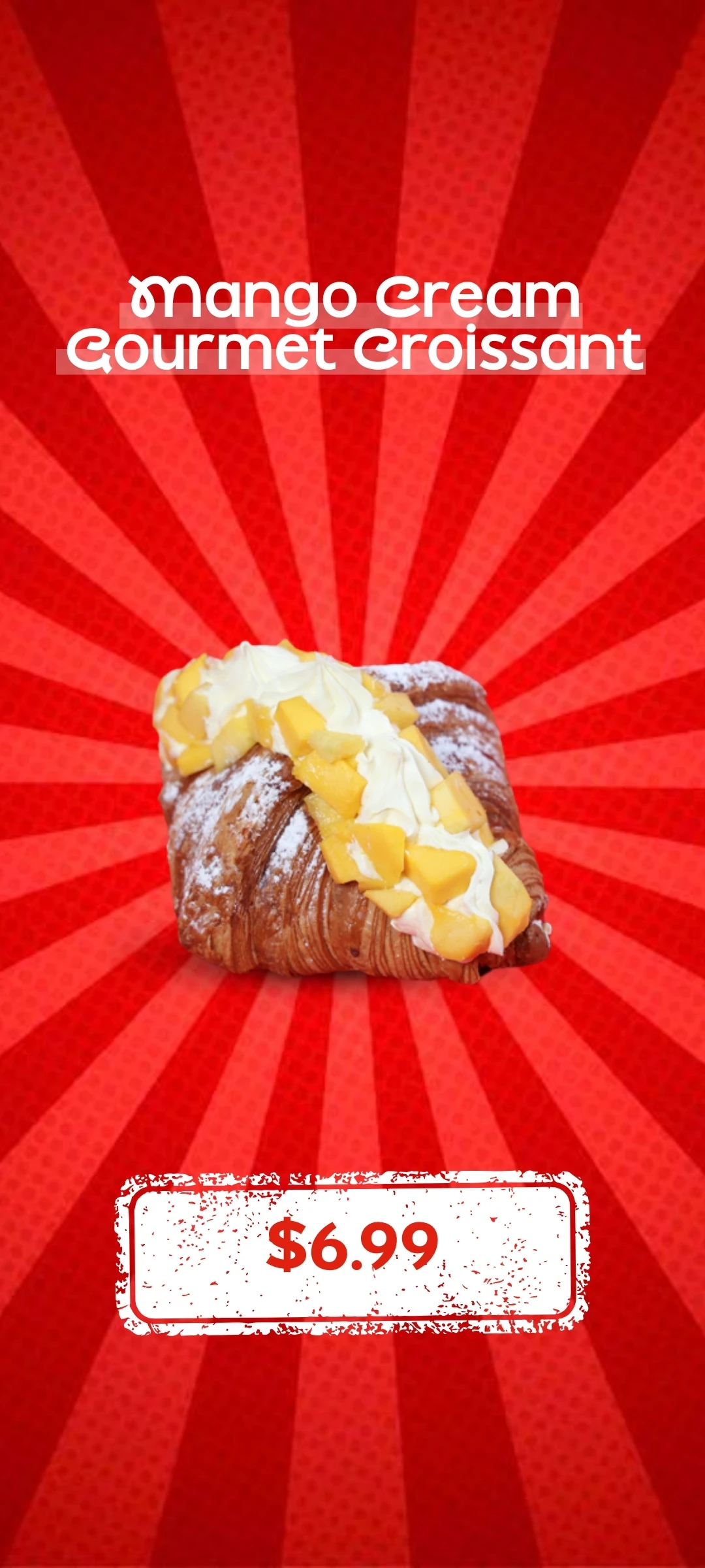 Mango Cream Gourmet Croissant