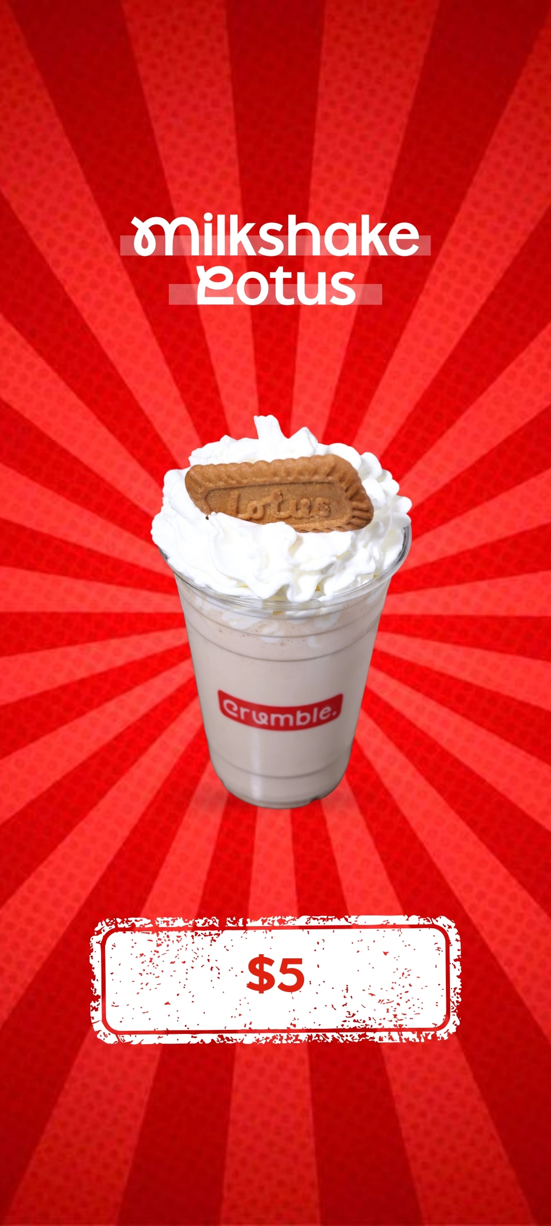 Milkshake Lotus-crumble