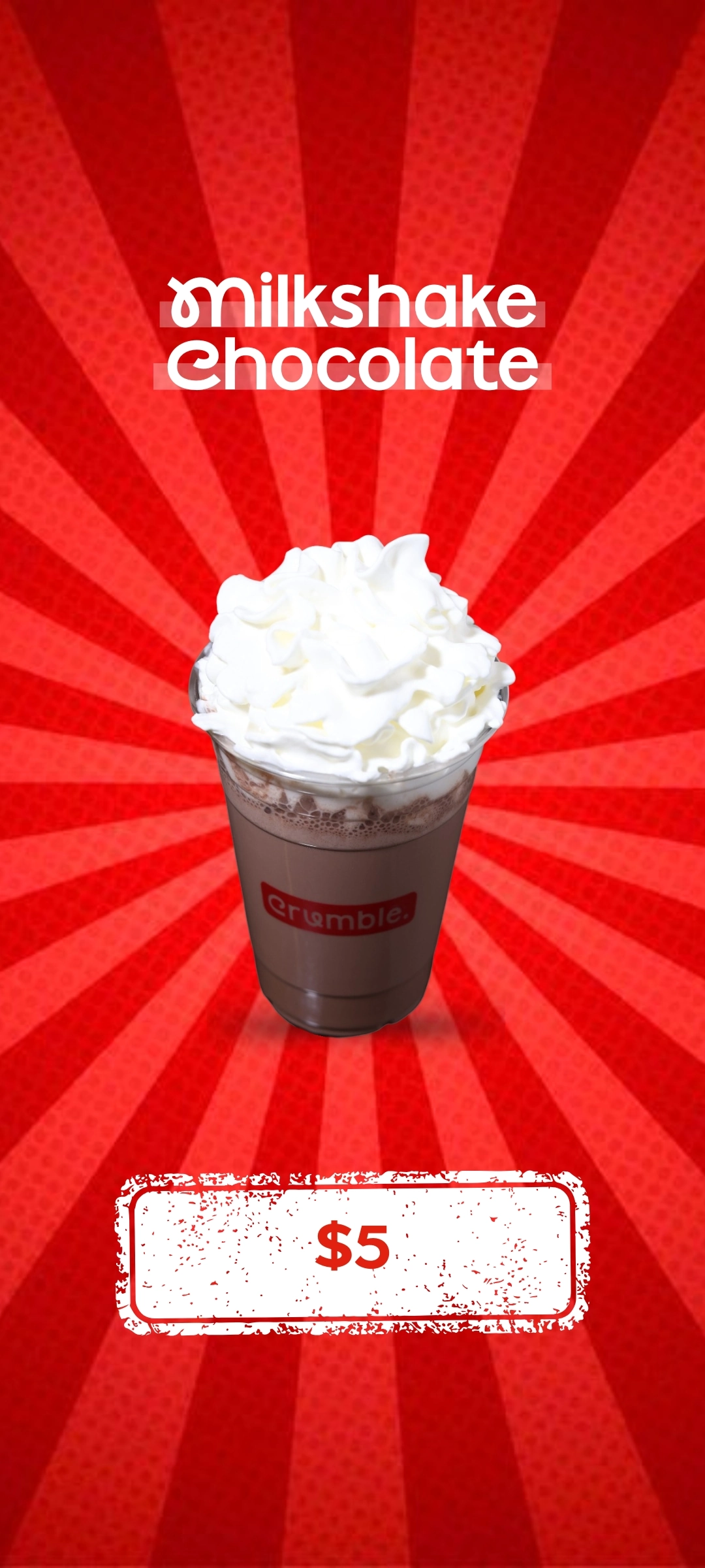 Milkshake chocolate - crumble