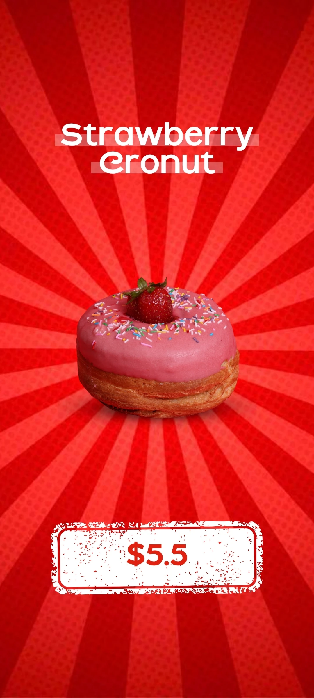 Strawberry Cronut